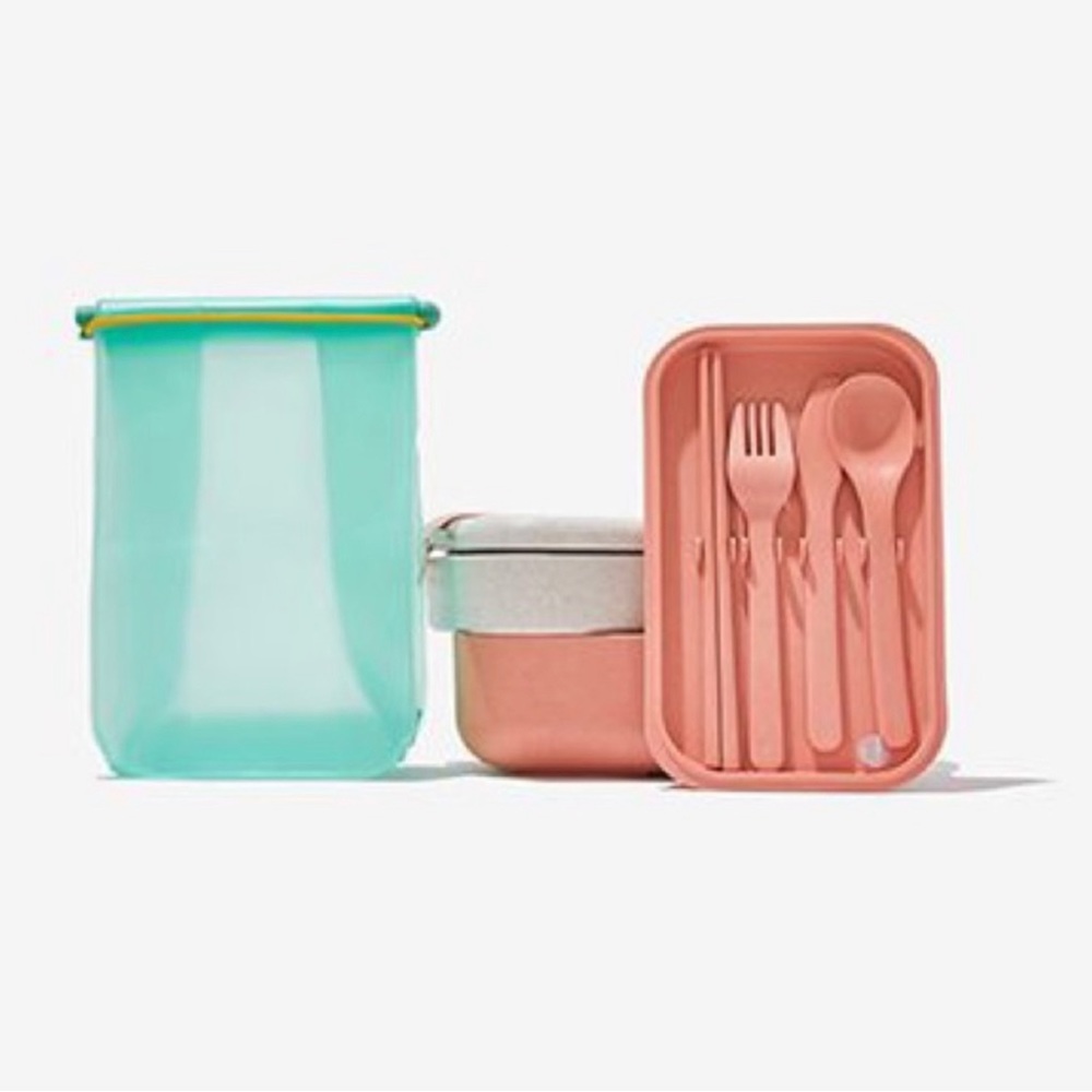 HIP Lunch Pack + Our Place Layered Lunch Box + Utensils Reusable